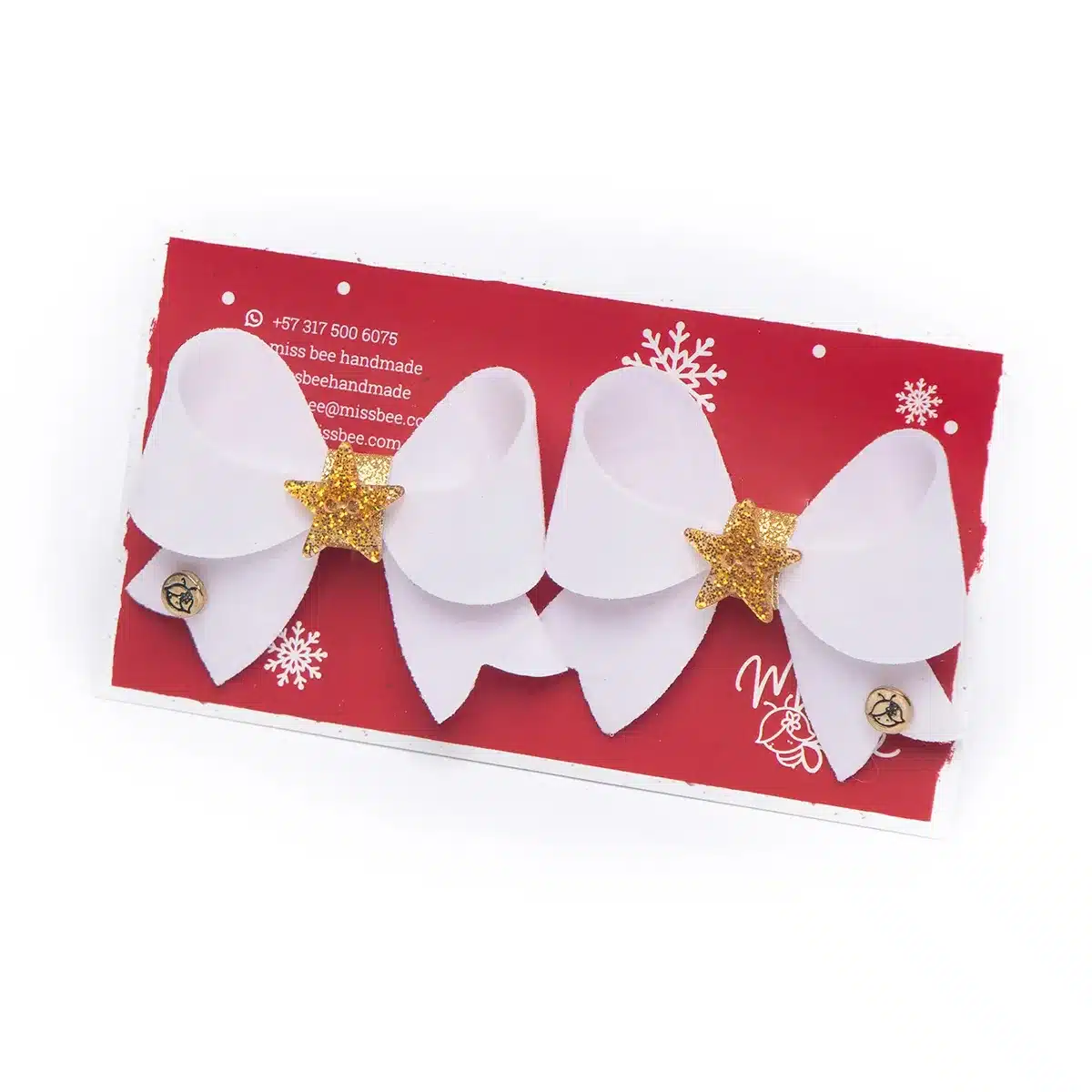 Hair Clip Candy Bow Christmas - Image 6