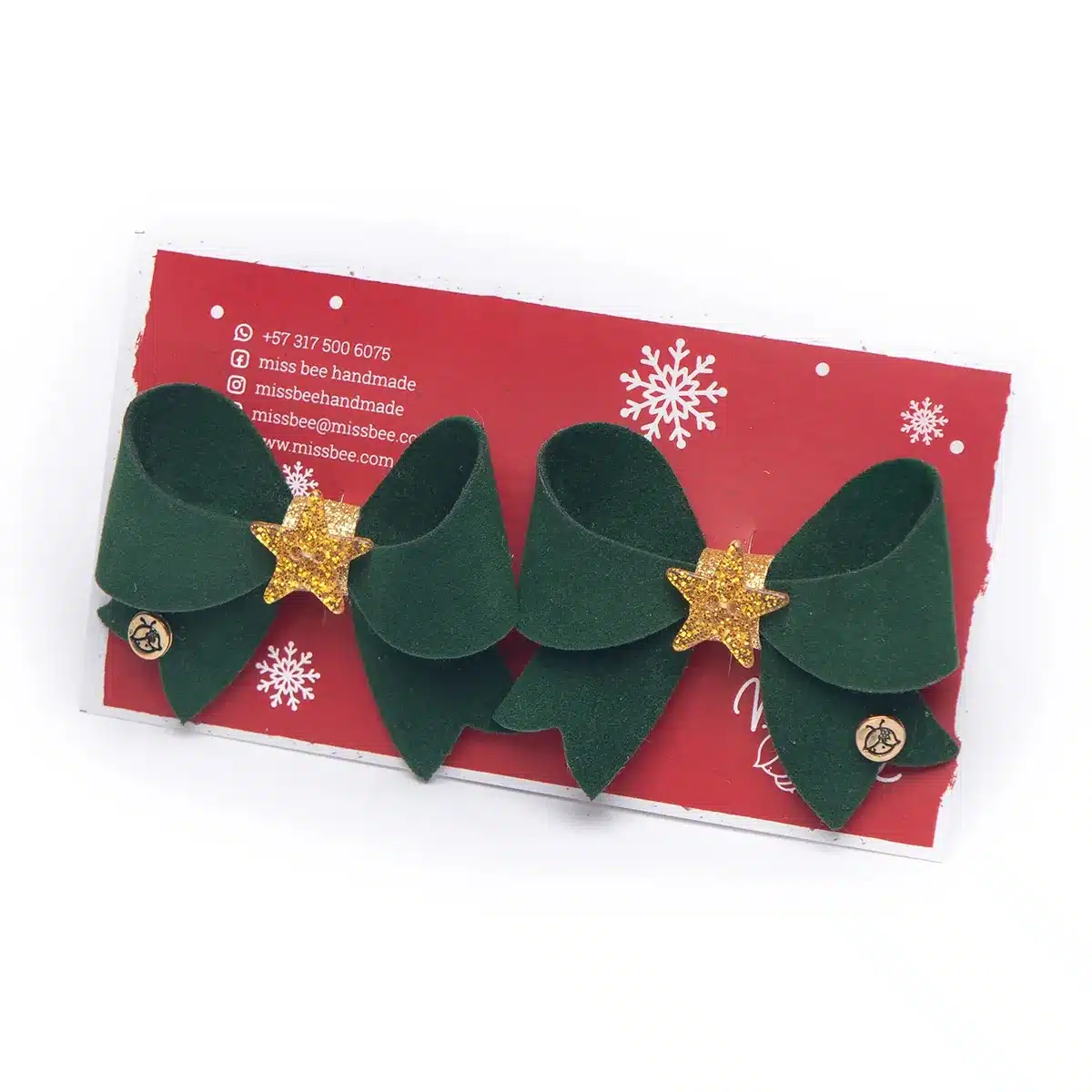 Hair Clip Candy Bow Christmas - Image 7