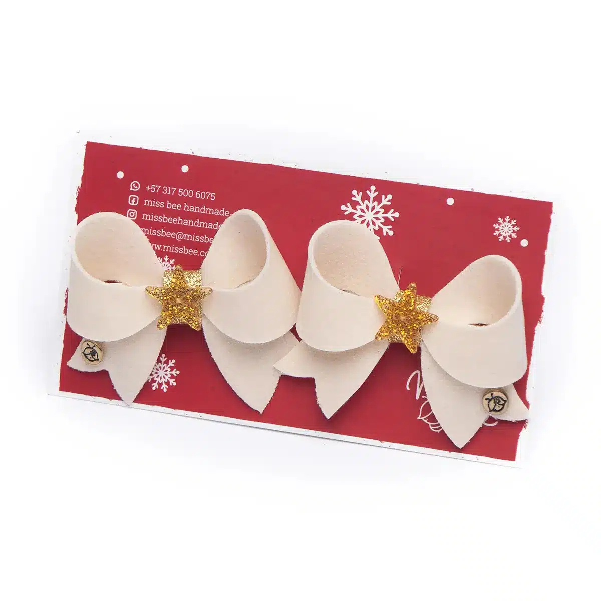 Hair Clip Candy Bow Christmas - Image 8
